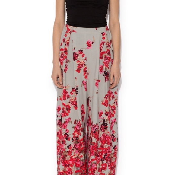 NISSA wide leg floral pant - Picture 2 of 5